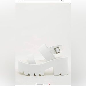 Shein White Platform Shoes